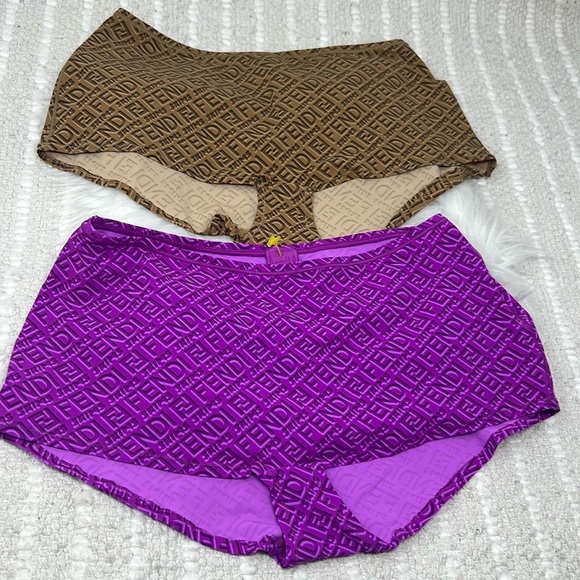 Skims x Fendi Boyshorts Pack Of 2 Panties Women’s Size Small - Picture 1 of 12